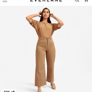 Everlane wide leg crop chino